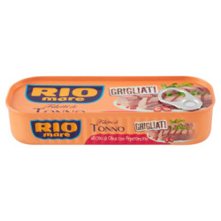 RIO MARE GRILLED TUNA FILLETS IN OLIVE OIL WITH CHILI PEPPER 120 G