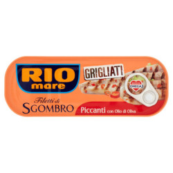 Rio mare Filetti di Sgombro all'Olio di Oliva con Peperoncino Piccante Grigliati 120 g