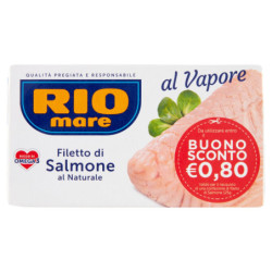 RIO MARE FILETE DE SALMÓN AL VAPOR NATURAL 125 G