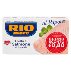 FILET DE SAUMON CUIT NATUREL RIO MARE 125 G