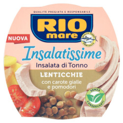 Rio mare Insalatissime Insalata di Tonno Lenticchie con carote gialle e pomodori 160 g