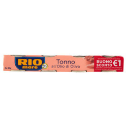 ATÚN DE RIO MARE EN ACEITE DE OLIVA 4 X 80 G