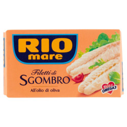 FILETES DE MACKERE DE RIO MARE EN ACEITE DE OLIVA 125 G