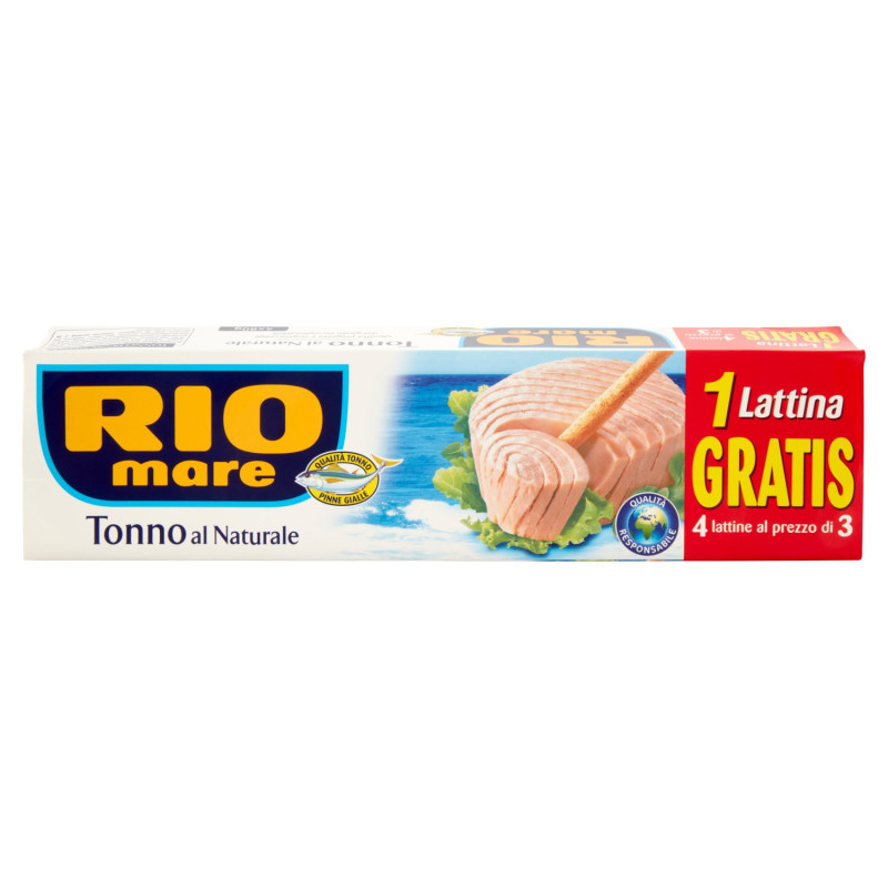 RIO MARE NATURAL TUNA 4 X 80 G