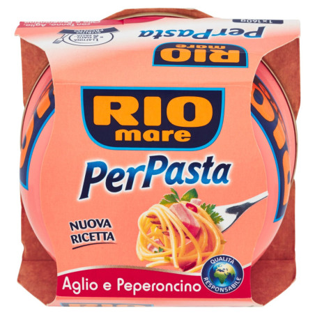 RIO MARE PARA PASTA CON AJO Y CHILE 160 G