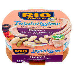 RIO MARE SALATS THUNFISCHSALAT MIT KAROTTEN, PAPRIKA UND OLIVEN 160 G