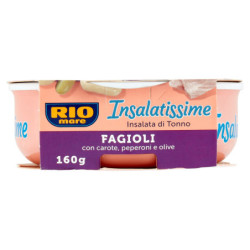 Rio mare Insalatissime Insalata di Tonno Fagioli con carote, peperoni e olive 160 g