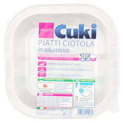 CUKI PRESENTA PLATOS BOWL DE ALUMINIO 15 UNIDADES