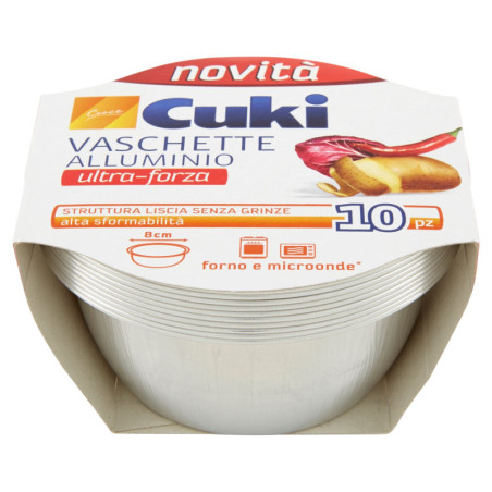 CUKI COOKS ALUMINUM TRAYS Ø 8 CM 10 PCS (TS21)