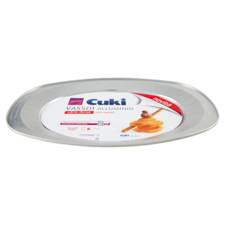 CUKI PRESENTS ULTRA-STRENGTH ALUMINUM TRAYS WITH HANDLES 8 PORTIONS 2 PCS