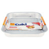 CUKI COOKS ALUMINUM TRAYS WITH HANDLES 12 PORTIONS - 2 PCS (RS74)