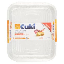 CUKI COOKS BANDEJAS DE ALUMINIO CON ASAS 12 PORCIONES - 2 UDS (RS74)