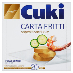 Cuki Prepara Carta Fritti (20 fogli da 32 x 33 cm)