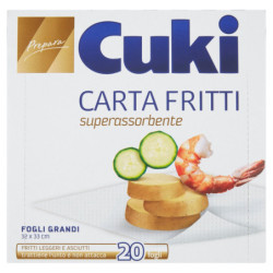 Cuki Prepara Carta Fritti (20 fogli da 32 x 33 cm)