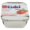 CUKI PRESERVES AND COOKS ALUMINUM TRAYS WITH LIDS 1 PORTION - 5 PCS (R31)