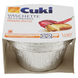 CUKI COOKS ALUMINUM TRAYS 1 PORTION - 12 PCS (T21)