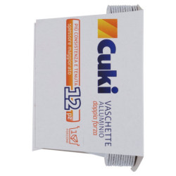 CUKI CUOCE VASCHETTE ALLUMINIO 1PORZIONE - 12 PZ (T21)