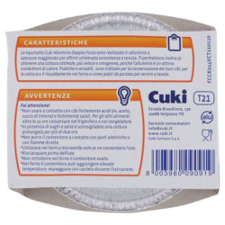 CUKI COOKS ALUMINUM TRAYS 1 PORTION - 12 PCS (T21)