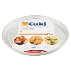 CUKI COOKS DOUBLE STRENGTH ALUMINUM QUICK COOK TRAYS 8 PORTIONS 2 PCS