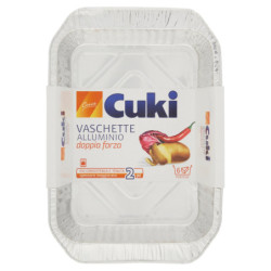 CUKI CUOCE VASCHETTE ALLUMINIO 6 PORZIONI - 2 PZ (R181)