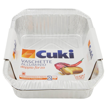 CUKI COOKS BANDEJAS ALUMINIO 6 PORCIONES - 2 UDS (R181)