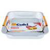 CUKI COOKS ALUMINUM TRAYS WITH HANDLES 8 PORTIONS - 2 PCS (RS98)