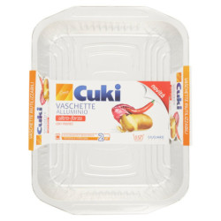 CUKI COOKS BANDEJAS DE ALUMINIO CON ASAS 8 PORCIONES - 2 UDS (RS98)