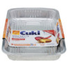 CUKI COOKS ALUMINUM TRAYS WITH HANDLES 6 PORTIONS - 2 PCS (RS86)