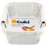 CUKI COOKS DOUBLE STRENGTH ALUMINUM TRAYS 1 PORTION 6 PCS