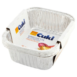 CUKI COOKS DOUBLE STRENGTH ALUMINUM TRAYS 1 PORTION 6 PCS