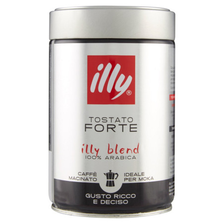 CAFÉ MOLIDO TOSTADO FUERTE ILLY IDEAL PARA MOKA 250 G