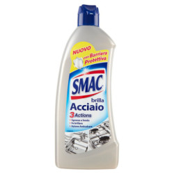 SMAC - BRILLA ACCIAIO CREMA, DETERGENTE PER SUPERFICI IN ACCIAIO, AZIONE LUCIDANTE 520 ML