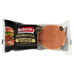 ROBERTO GOURMET HAMBURGER GLASSATO 4 PANINI 300 G