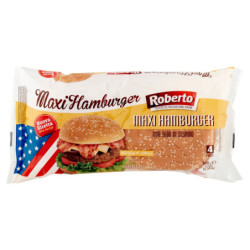 Roberto Maxi Hamburger con Semi di Sesamo 4 Panini 300 g