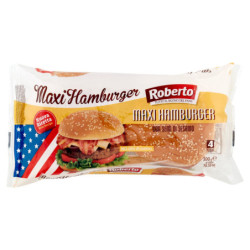 Roberto Maxi Hamburger con Semi di Sesamo 4 Panini 300 g