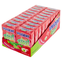 VIVIDENT FRUIT BLAST STRAWBERRY LIME 20 X 30 G