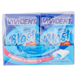 VIVIDENT FRESH BLAST ICE MENTA MENTOL 20 X 30 G