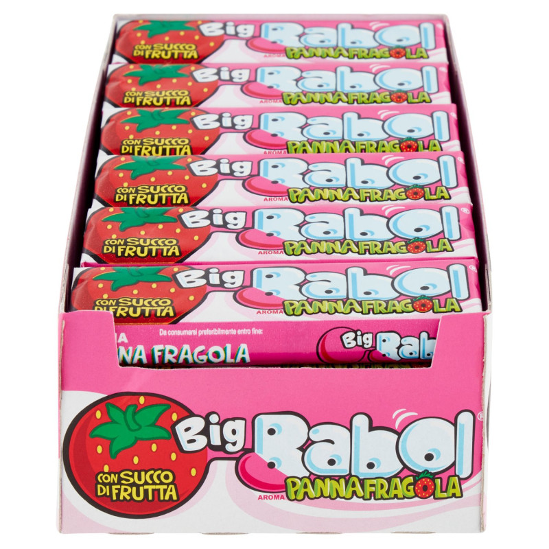 BIG BABOL AROMA CREMA DE FRESA 24 X 37 G