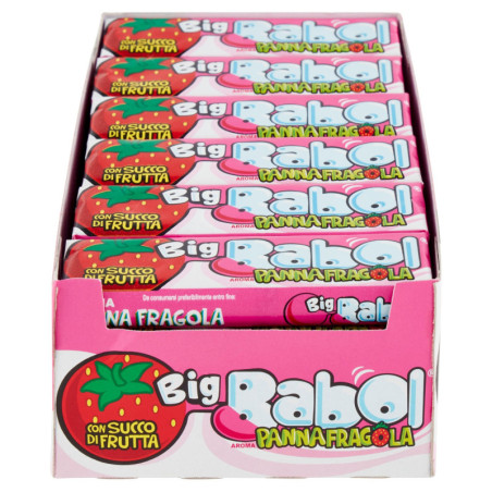 BIG BABOL AROMA CREMA DE FRESA 24 X 37 G