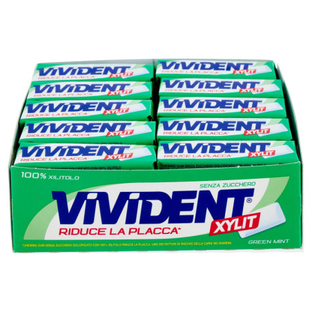 Vivident Xylit Green Mint 40 x 13,5 g