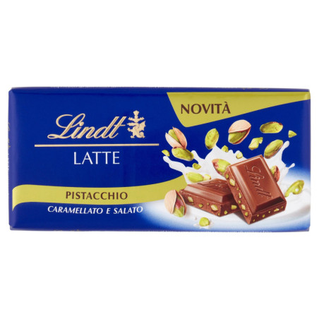 LINDT GAMME BLEUE BARRA CHOCOLATE CON LECHE PISTACHO 90 G