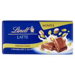 LINDT GAMME BARRE DE CHOCOLAT AU LAIT PISTACHE BLEUE BLEUE 90 G