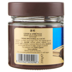 LINDT CREMA PARA UNTAR DE CHOCOLATE NEGRO 200 G