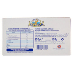 ASDOMAR FILETE DE SALMÓN NATURAL 150 G