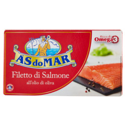 ASDOMAR FILETTO DI SALMONE ALL'OLIO DI OLIVA 150 G