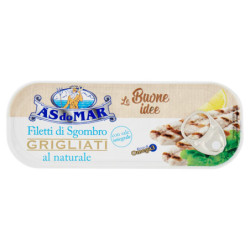 ASDOMAR - GOOD IDEAS NATURAL GRILLED MACKER FILLETS WITH WHOLE WHOLE SALT 120 G