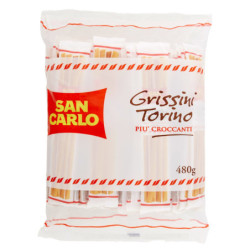 SAN CARLO GRISSINI TURIN 40 PAQUETS 480 G