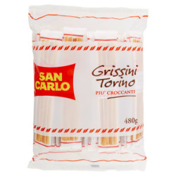 SAN CARLO GRISSINI TURIN 40 PAQUETS 480 G