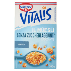 CAMEO VITALIS EL MÜESLI SIN AZÚCAR AÑADIDO* CLÁSICO CRUJIENTE 300 G