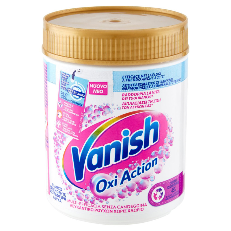 Vanish Polvere Bianco Splendente Smacchiatore bucato 500 gr